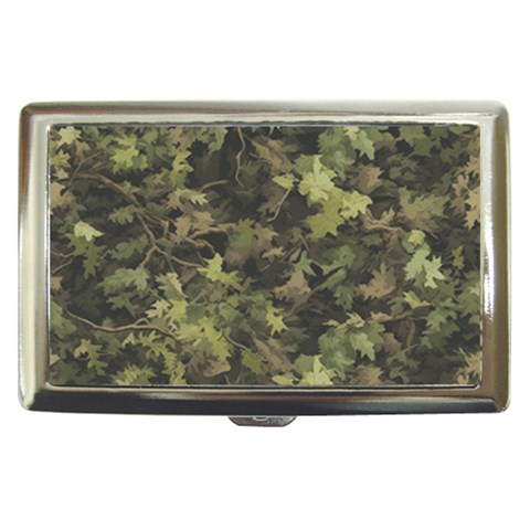 Green Camouflage Military Army Pattern Cigarette Money Case from UrbanLoad.com Front