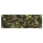 Green Camouflage Military Army Pattern Banner and Sign 6  x 2 