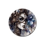 Woman in Space Rubber Round Coaster (4 pack)