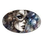 Woman in Space Oval Magnet