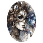 Woman in Space UV Print Acrylic Ornament Oval