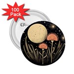 Flowers Space 2.25  Buttons (100 pack) 