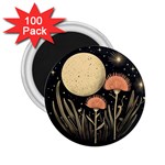 Flowers Space 2.25  Magnets (100 pack) 