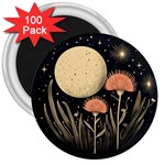 Flowers Space 3  Magnets (100 pack)