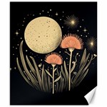 Flowers Space Canvas 8  x 10 