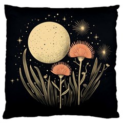 Flowers Space Large Premium Plush Fleece Cushion Case (Two Sides) from UrbanLoad.com Front