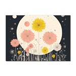 Space Flowers Universe Galaxy Sticker A4 (100 pack)