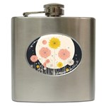 Space Flowers Universe Galaxy Hip Flask (6 oz)