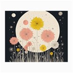 Space Flowers Universe Galaxy Small Glasses Cloth (2 Sides)