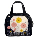 Space Flowers Universe Galaxy Classic Handbag (Two Sides)