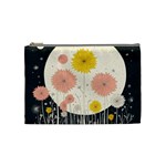 Space Flowers Universe Galaxy Cosmetic Bag (Medium)