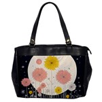 Space Flowers Universe Galaxy Oversize Office Handbag