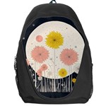 Space Flowers Universe Galaxy Backpack Bag