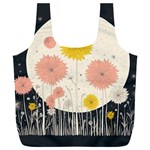 Space Flowers Universe Galaxy Full Print Recycle Bag (XXL)
