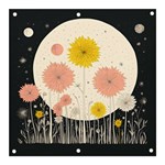 Space Flowers Universe Galaxy Banner and Sign 3  x 3 