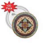 Mandala Floral Decorative Flower 2.25  Buttons (100 pack) 
