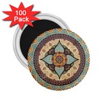 Mandala Floral Decorative Flower 2.25  Magnets (100 pack) 