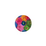 Colorful Abstract Patterns 1  Mini Buttons