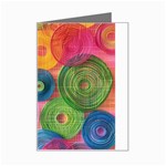 Colorful Abstract Patterns Mini Greeting Card