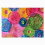 Colorful Abstract Patterns Large Glasses Cloth