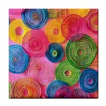 Colorful Abstract Patterns Face Towel
