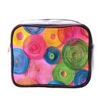 Colorful Abstract Patterns Mini Toiletries Bag (One Side)