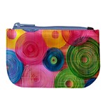Colorful Abstract Patterns Large Coin Purse