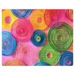 Colorful Abstract Patterns Premium Plush Fleece Blanket (Medium)
