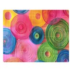 Colorful Abstract Patterns Premium Plush Fleece Blanket (Large)