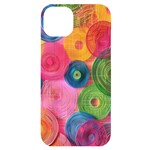 Colorful Abstract Patterns iPhone 14 Plus Black UV Print Case