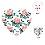 Flowers Hydrangeas Playing Cards Single Design (Heart)