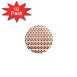 Geometric Tribal Pattern Design 1  Mini Magnet (10 pack) 