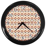 Geometric Tribal Pattern Design Wall Clock (Black)