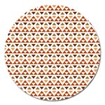 Geometric Tribal Pattern Design Magnet 5  (Round)