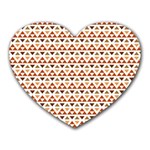 Geometric Tribal Pattern Design Heart Mousepad