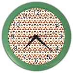 Geometric Tribal Pattern Design Color Wall Clock