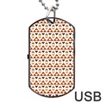 Geometric Tribal Pattern Design Dog Tag USB Flash (One Side)