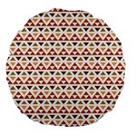 Geometric Tribal Pattern Design Large 18  Premium Round Cushions