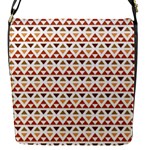 Geometric Tribal Pattern Design Flap Closure Messenger Bag (S)