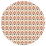 Geometric Tribal Pattern Design Round Trivet