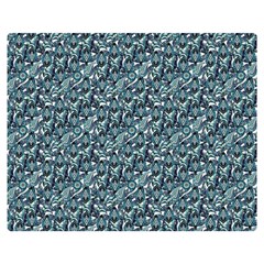 Blue Paisley Two Sides Premium Plush Fleece Blanket (Teen Size) from UrbanLoad.com 60 x50  Blanket Back