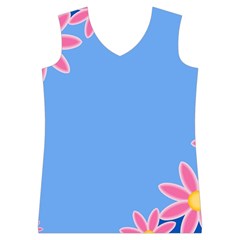 Flowers Space Frame Ornament Women s Basketball Tank Top from UrbanLoad.com Front