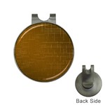 Anstract Gold Golden Grid Background Pattern Wallpaper Hat Clips with Golf Markers