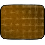 Anstract Gold Golden Grid Background Pattern Wallpaper Fleece Blanket (Mini)