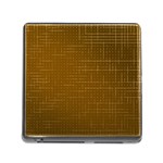 Anstract Gold Golden Grid Background Pattern Wallpaper Memory Card Reader (Square 5 Slot)