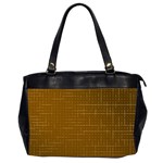 Anstract Gold Golden Grid Background Pattern Wallpaper Oversize Office Handbag (2 Sides)
