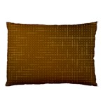 Anstract Gold Golden Grid Background Pattern Wallpaper Pillow Case (Two Sides)