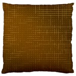 Anstract Gold Golden Grid Background Pattern Wallpaper Standard Premium Plush Fleece Cushion Case (One Side)
