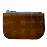 Anstract Gold Golden Grid Background Pattern Wallpaper Large Coin Purse