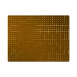 Anstract Gold Golden Grid Background Pattern Wallpaper Premium Plush Fleece Blanket (Mini)